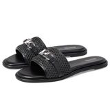 Michael Kors Kadın Ember Slide Sandalet, Siyah/Siyah, 36 EU