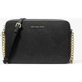 Michael Kors Kadın Jet Set Saffiano Deri Çapraz Omuz Çantası MK-35T8GTTC9L - Siyah