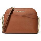 Michael Kors Kadın Jet Set Saffiano Deri Dome Xcross Çapraz Omuz Çantası MK-35F1GTVC6T - Taba