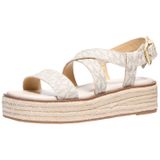 Michael Kors Kadın Lynn Espadrille Sandalet, Vanilya, 37 EU