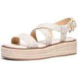 Michael Kors Kadın Lynn Espadrille Sandalet, Vanilya, 38 EU