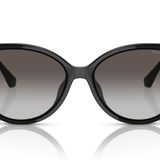 Michael Kors Kadın MK2184U Dupont Evrensel Fit Kedi Gözü Güneş Gözlüğü, Koyu Kaplumbağa/Kahverengi Gradyan Polarize, 56 mm