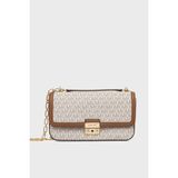Michael Kors Logolu Ayarlanabilir Zincir Askılı Çanta 30R5G2RL7B149 Bayan Çanta 30R5G2RL7B 149 - Ekru