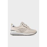 Michael Kors Logolu Deri Sneaker Ayakkabı 43T2ALFS4L132 Bayan Ayakkabı 43T2ALFS4L 132 - Krem