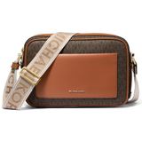 Michael Kors Maeve Büyük Cepli Crossbody Çanta, Altın Tonlu Donanım/Kahverengi/Meşe Palamudu, One Size