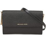 Michael Michael Kors Jet Set Siyah Kadın Deri Omuz Çantası