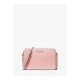Micheal Kors Pudra Pembe Jet Set Saffiano Deri Çapraz Omuz Çantası Mk-35T8gttc9l
