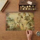 Michelangelo David Heykeli Tasarımı 240 Parça Ahşap Puzzle Ahşap Kutuda MP01140