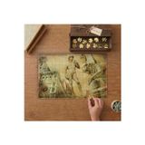 Michelangelo David Heykeli Tasarımı 240 Parça Ahşap Puzzle Ahşap Kutuda MP01140