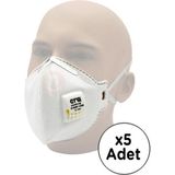 Michelin Era Toz Maskesi 4310 Ventilli FFP3 V NR 5'li Paket Yüksek Koruma Beyaz