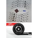 Michelin Motosiklet Ve Otomobil Araç 3d Oto Lastik Yazısı Sticker Arma 8 Adet