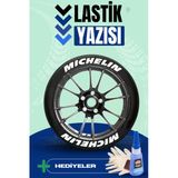 Michelin Motosiklet Ve Otomobil Araç 3d Oto Lastik Yazısı Sticker Arma Seti – 8 Adet