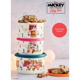MICKEY AND FRİENDS TEK PARMAK 3 LÜ SAKLAMA KABI