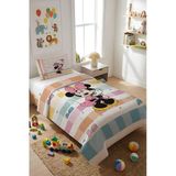 Mickey Kadife Kumaş Çocuk Yatak Örtüsü Seti (2 Parça) Tky0026 Renkli 180 X 240
