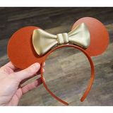 Mickey & Minnie Fare Kulaklı Fiyonklu Saç Tacı - Parıltılı Kostüm Aksesuarı Ve Doğum Günü Tacı