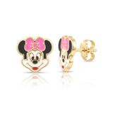 Mickey Mouse Çocuk Altın Küpe