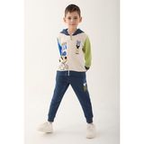 Mickey Mouse D4818-3 Erkek Çocuk Eşofman Takımı Gri Melanj - 7 - 8 Yaş - Vanilya