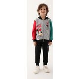 Mickey Mouse D4818-3 Gri Melanj Erkek Çocuk Eşofman Takımı