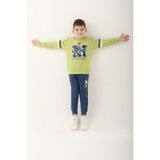 Mickey Mouse D4820-3 Erkek Çocuk Eşofman Takımı Kırmızı - 8 - 9 Yaş - Fıstık Yeşili