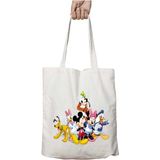Mickey Mouse Friends Iki Taraf Kalıcı Yıkanabilir Okul Plaj Omuz Bez Çanta