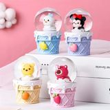 Mickey Mouse Işıklı Kar Küresi 9 cm ALK3111 - Çok Renkli - Düz - Standart