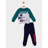 Mickey Mouse Lisanslı Erkek Çocuk Eşofman Takım 20084 - 4 Yaş - Yeşil