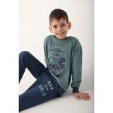 Mickey Mouse Pastel Yeşil Erkek Çocuk Eşofman Takımı - 5 - 6 Yaş
