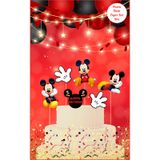 Mickey Mouse Temalı Pasta Üstü Figür Set