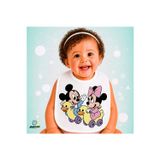Mickey Ve Minnie Keten Bebek Mama Önlüğü – Yumuşak, Emici, Yıkanabilir, Özel Tasarım P132