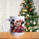 Mickey Ve Minnie Mouse Happy Birthday Porselen Kupa 626 Beyaz GHSTBSTRKP0619