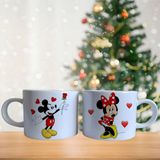 Mickey Ve Minnie Mouse Porselen Kupa Bardak 735 Beyaz GHSTBSTRKP0434