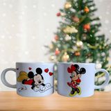 Mickey Ve Minnie Mouse Porselen Kupa Bardak 736 Beyaz GHSTBSTRKP0393