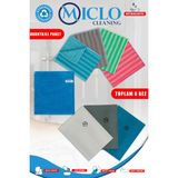 Miclo 4lü Mutfak&banyo Bezi + 3lü Sihirli Cam Toz Bezi + 1 Adet Genel Temizlik Bezi 8bez Miclo-Fabrika-Cam-Toz-Mutfak-Genel-8bez - Yeşil