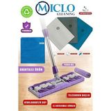 Miclo Cleaning Mandallı Mop 3lü Bez Yer Bezi ( Efsane Set ) - Çok Renkli