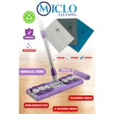 MICLO CLEANING Mandallı Teleskobik Mop 3lü Sihirli Bez