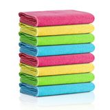 MICLO CLEANING | Mikrofiber Temizlik Bezi | Klasik Serii | 250 GSM | Banyo, Mutfak Bezi | Bulaşık Kurulama Bezi | 4 Renk x8 Adet