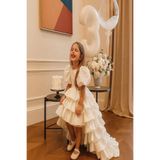 miço kids KIZ ÇOCUK TASARIM SATEN ABİYE ELBİSE
