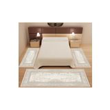 MİCOSA HALI Dijital Baskılı 3 'lü Yatak Odası Halısı Yolluk Takımı ( 2 Adet 80x150 Cm) (1 Adet 80x300 Cm)