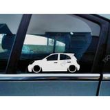 Micra, K13 Kelebek Cam Oto Sticker 17 CM 2 Adet
