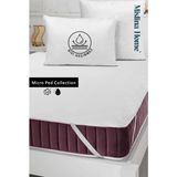 Micro Classic Sıvı Su Geçirmez Köşe Lastikli Ped Tek Çift Kişilik Bebek Çocuk Yatak Koruyucu Alezi 100x200 cm - Beyaz - 100 x 200 cm
