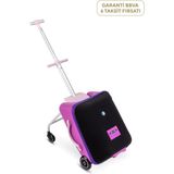 Micro Eazy Binilebilir Katlanabilir 3'ü 1 Arada 4 Tekerlekli 8 Ay+ Kabin Boy Çocuk Scooter Valiz - Mor - Standart