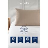 Micro Fermuarlı Yastık Alezi 50X70 Sıvı Geçirmez - Bej - 50 x 70 cm