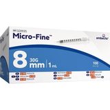 Micro-Fine™ Insülin Enjektörü 8 mm 1.0 ml