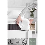 Micro-fitted %100 Sıvı Su Geçirmez Tek-çift Kişilik Full Kenar Çarşaf Yatak Alezi Koruyucu Çocuk 150x200 cm - 150 x 200 cm - Beyaz