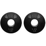 Micro Gainz Standart 1-İnç Orta Delik 1 Lb Kesirli Ağırlık Plakaları 2 Parça - Standart 1 İnç Halter ve Dambıllar için Tasarlandı, ABD'de Üretilmiştir