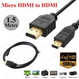 Micro Hdmi To Hdmi Tablet Kamera Görüntü Kablosu - 1.5 Metre