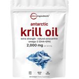 Micro Ingredients Antarctic Krill Oil 2,000MG 240 Softgels, Triple Strength, Rich In Omega-3s Epa, Dha Natural Astaxanthin, Immune System Brain Health. - Aromasız