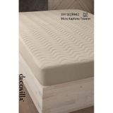 Micro Kapitone Fitted Full Kenar Su Sıvı Geçirmez Yatak Koruyucu Alez Bej