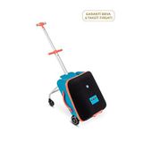 Micro Luggage Eazy Binilebilir Katlanabilir 3'ü 1 Arada 4 Tekerlekli 8 Ay+ El Bagajı Çocuk Scooter - Mavi