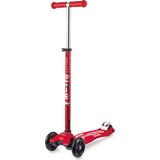 Micro Maxi Deluxe Çıkarılabilir Gidonlu Hafif 3 Tekerlekli 5-12 Yaş Çocuk Scooter - Kırmızı - Standart